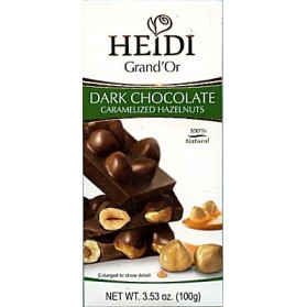 Heidi Dark Chocolate, Caramelized Hazelnuts 100g/3.52oz