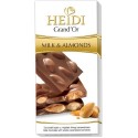Heidi Grand' Or Whole Almond Milk Chocolate Bar 100g./3.53oz.