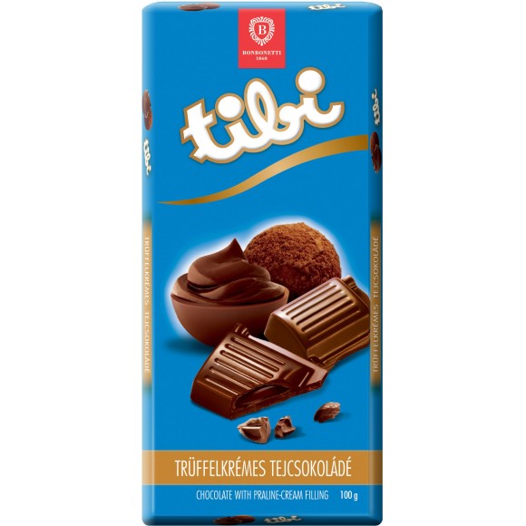 Tibi milk chocolate with truffle cream 100g