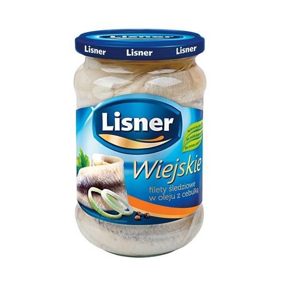 Lisner Herrings with onions- Country Style 600g