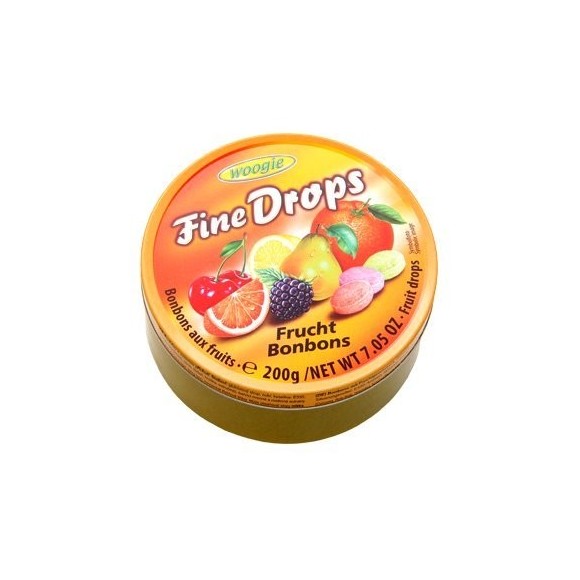 Woogie Fine Drops Fruit Mix Candies 200g/7.05oz (W)