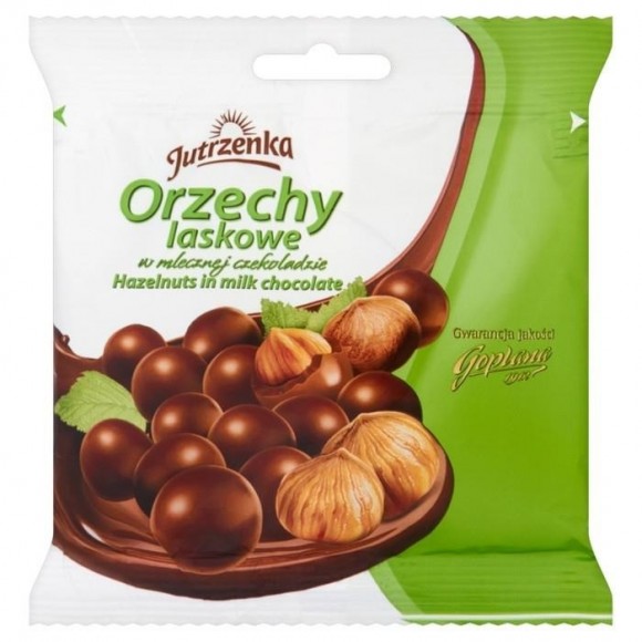 Jutrzena Hazelnuts in Milk Chocolate 80g/2.82oz (W)