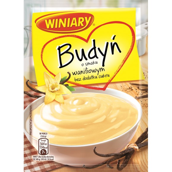 Winiary Vanilla Pudding Sugar Free / Budyn Waniliowy Bez Cukru 35g/1.23oz (W)