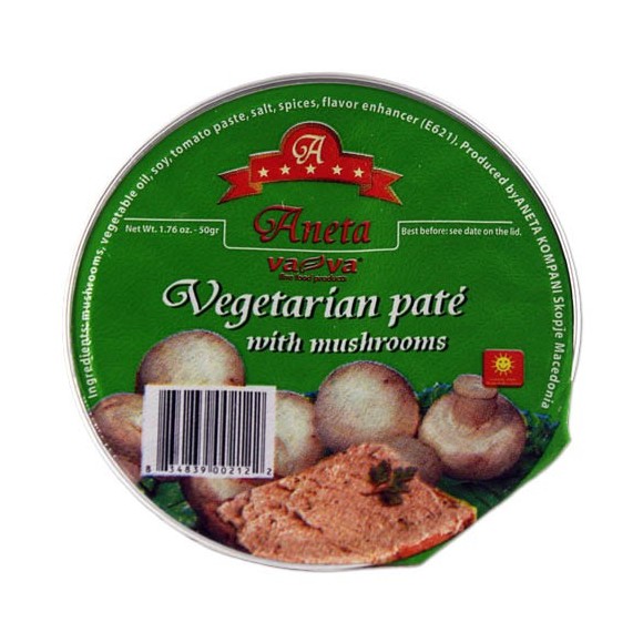 Vava Aneta Vegetarian Pate with Mushrooms 50g/1.76oz (W)