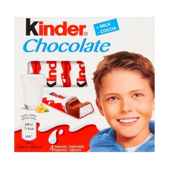 Kinder Chocolate 50g 4 bars (W)