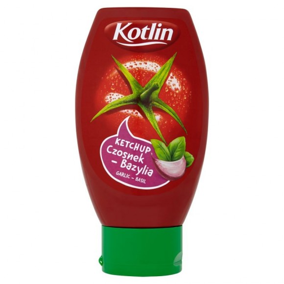Kotlin Garlic - Basil Ketchup Mild / Łagodny 450g/15.9oz (W)