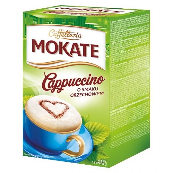 Mokate Cappuccino flavour Hazelnut 5.3oz/150g
