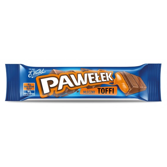 Wedel Pawelek Chocolate with toffi Filling 45g/1.5oz