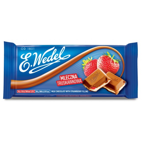 E.Wedel Dark Chocolate with Coconut Filling 100g/3.52oz