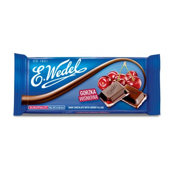 E.Wedel Dark Chocolate with Advocaat Flavour Filling 100g/3.52oz
