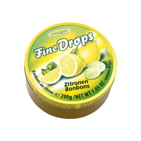 Woogie Fine Drops Lemon Candies 200g/7.05oz