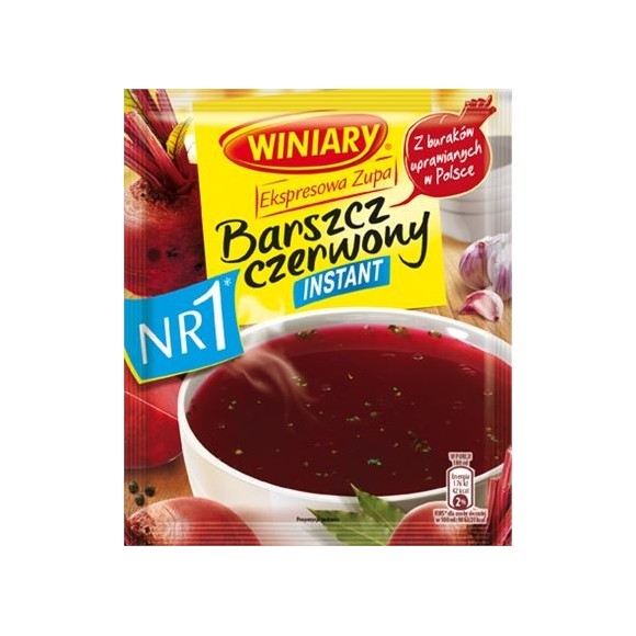 Winiary Red Borsch Instant Soup / Barszcz Czerwony 170g/5.99oz