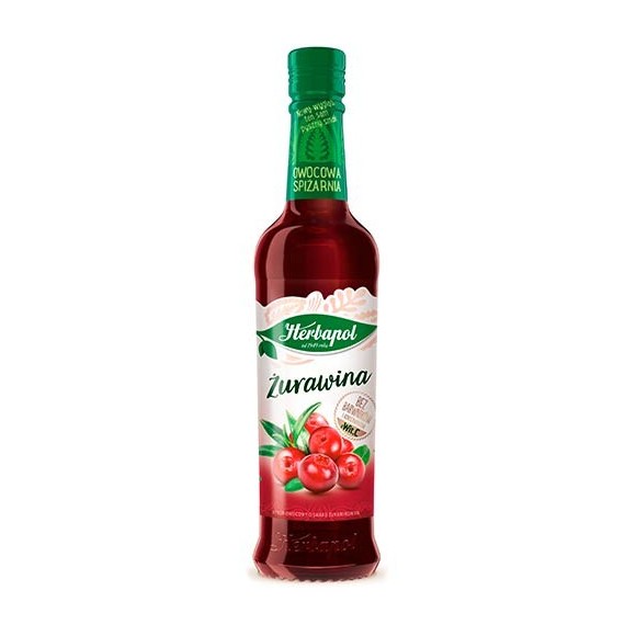 HERBAPOL SYRUP Cranberry-flavoured fruit syrup with vitamin C 14.2oz (420ml)