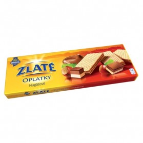 Opavia Zlate Oplatky Nugatowe / Wafers with Hazelnut and Chocolate Filling 146g/5.1oz