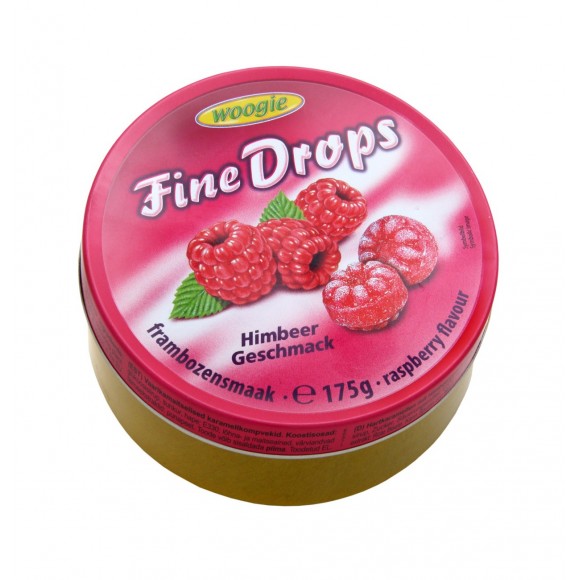 Candies with raspberry flavour 175g