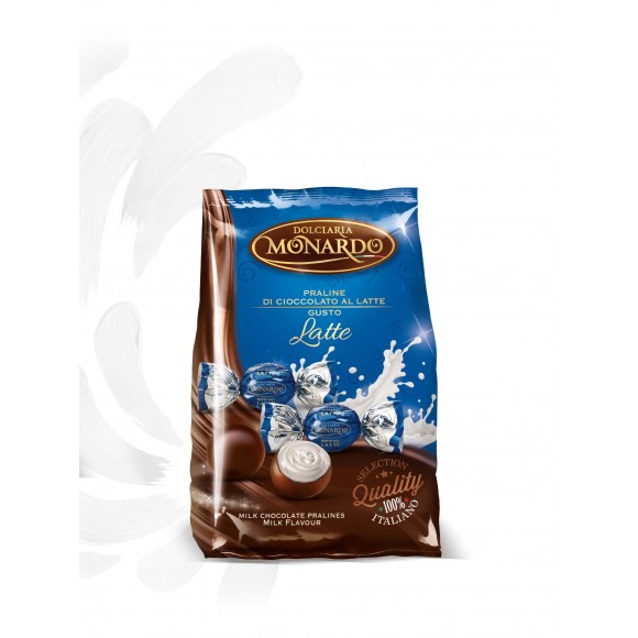 Dolciaria Monardo- Latte Milk Chocolate Pralines in a Bag 3.53oz