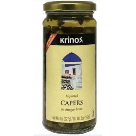 Krinos Capers in Vinegar Brine 142g
