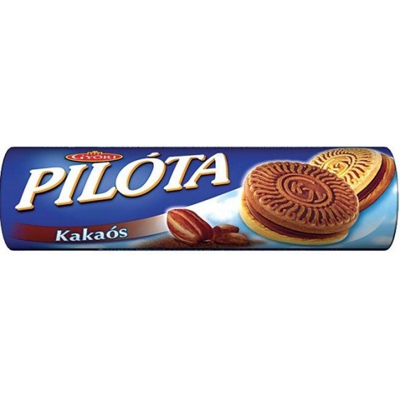 Gyori Pilota keksz biscuit sandwich with cocoa cream triple 180g