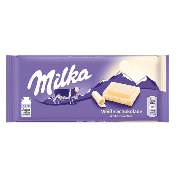 MilkaWeisse Chokolade / White Chocolate Confection 100g/3.5oz