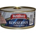 Krakus Traditional Polish Seasoned, Cured Minced Pork and Skin, Konserwa Tyrolska 10.5 oz.