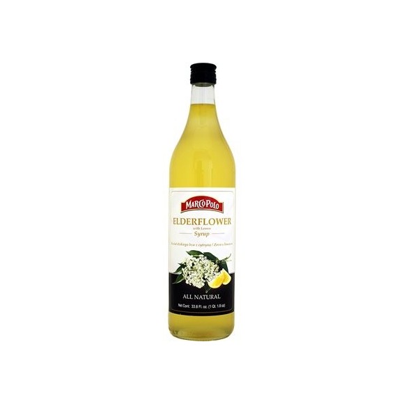 MarcoPolo Elderflower with Lemon Syrup 33.8 Fl.oz.
