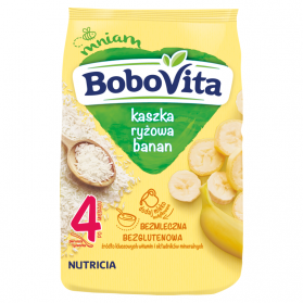 Bobovita Instant Rice Porridge with Banana Flavor, 4mo+, 180g