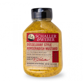 Dusseldorf-Style Horseradish Mustard, Schaller & Weber 9oz