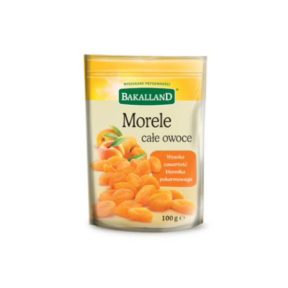 Dried Pitted Apricots, Morele Cale Owoce, Bakalland 100g