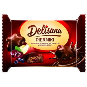 Gingerbread with Multi-Fruit Filling Covered in Chocolate Delisana 200g