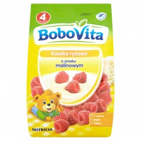 Bobovita Rice Gruel with Raspberry Flavor/Kaszka Ryżowa o smaku Malinowym 180g/6.35oz.