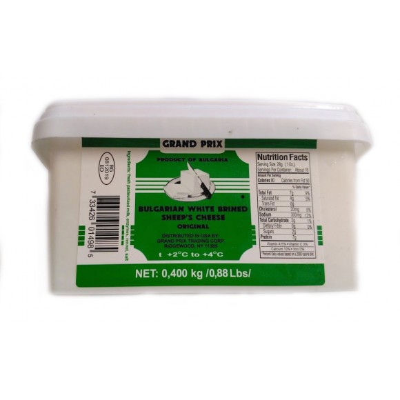 Grand Prix Bulgarian White Brined Sheep's Cheese Original 0.88lbs